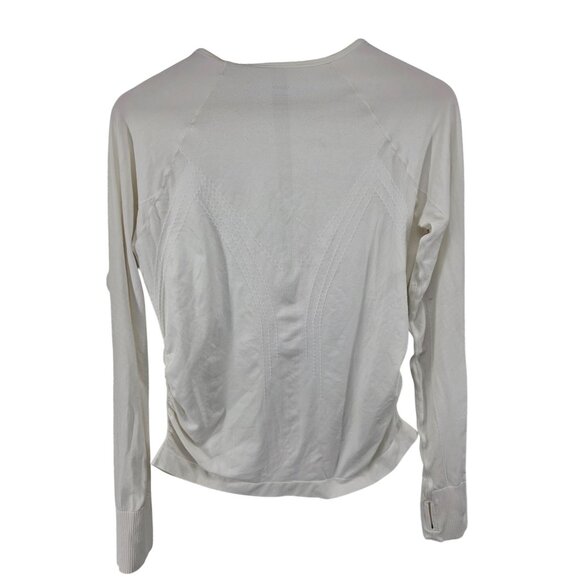 Quince Maternity White Long Sleeve Top Large NWT Nylon/Spandex - Picture 5 of 5